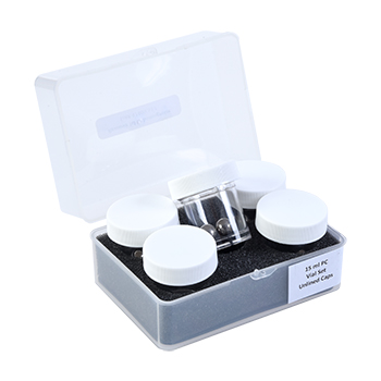 Pre-Cleaned 15 mL Short Polycarbonate Vial Set