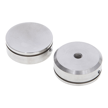 Large Stainless Steel End Plugs for 6803 Vials